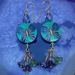 Handmade Butterfly & Flower Earrings